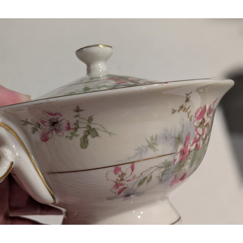 Vintage Theodore Haviland Apple Blossom Cream Sugar Set - Picture 16 of 16